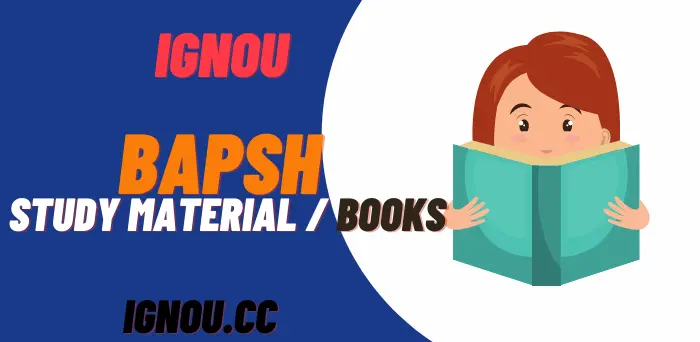 IGNOU BAPSH Study Material / Books