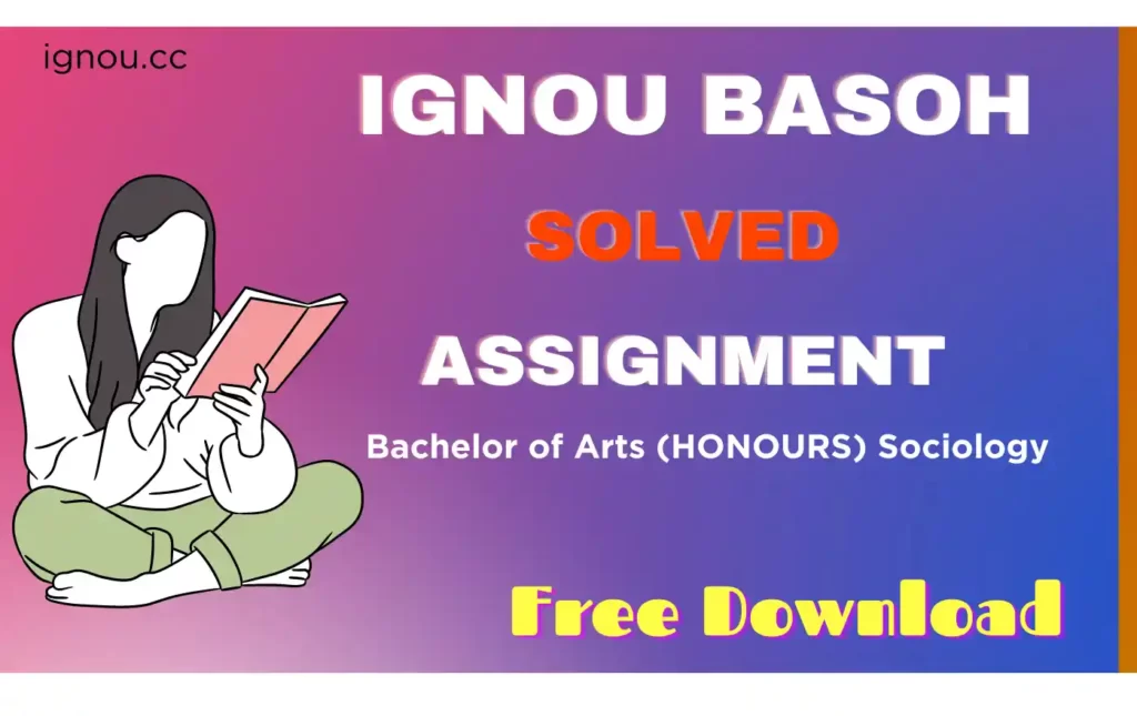 IGNOU BASOH Solved Assignment Hindi & English 2022