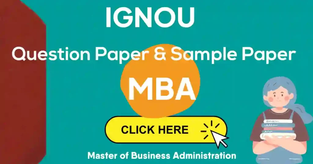 IGNOU MBA Previous Year Question Paper