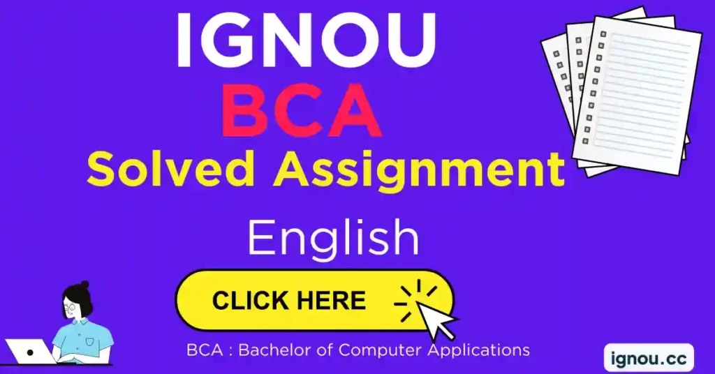 IGNOU BCA Solved Assignment Downloads PDF 2022