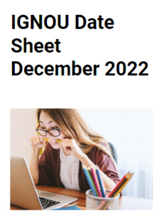 Download IGNOU Date Sheet December 2022